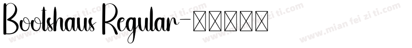Bootshaus Regular字体转换